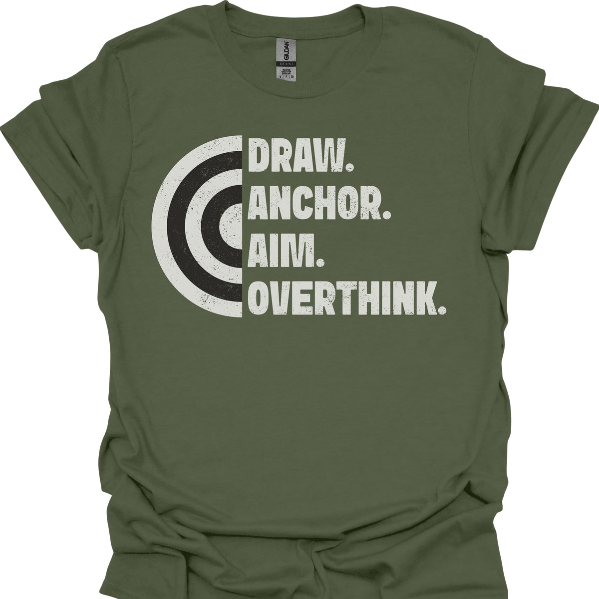 Draw. Anchor. Aim. Overthink.