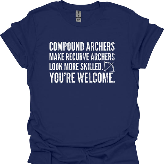 Compound Archers Make Recurve Archers Look More Skilled. You're Welcome.